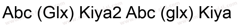 Abc (Glx) Kiya2 Abc (glx) Kiya2字体转换